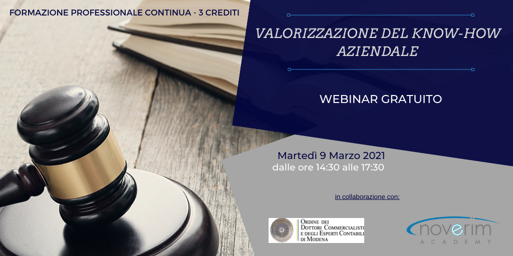 Valorizzazione del know how aziendale noverim