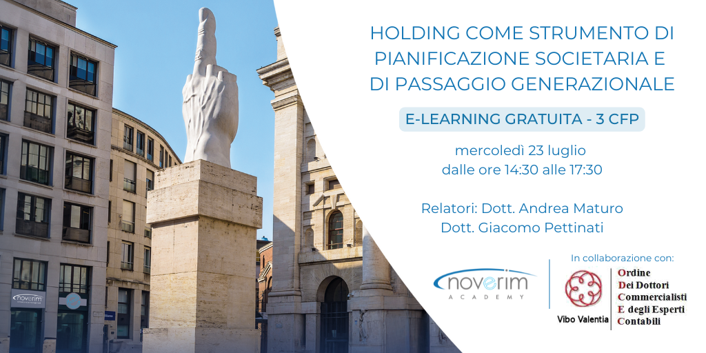 Holding come strumento di pianificazione societaria 