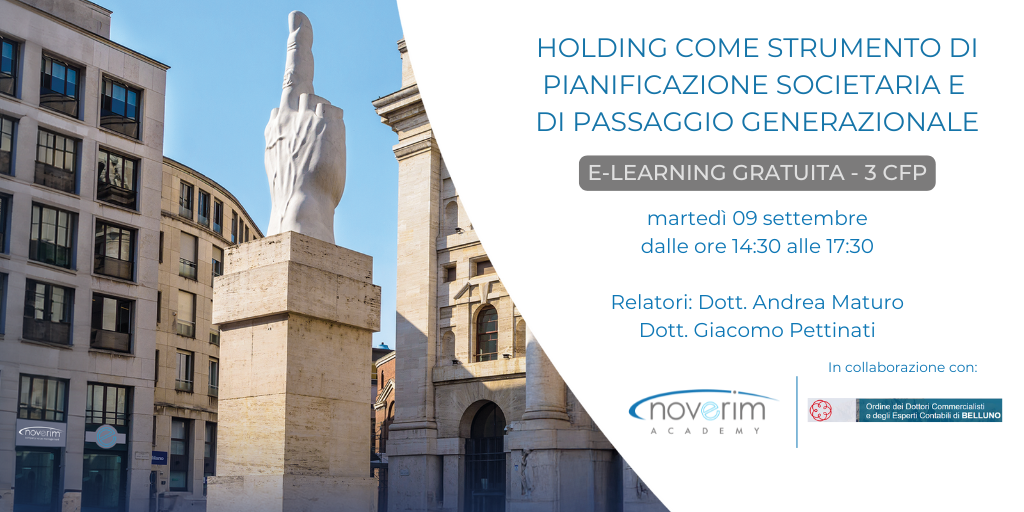 HOLDING COME STRUMENTO DI PIANIFICAZIONE SOCIETARIA E DI PASSAGGIO GENERAZIONALE 
