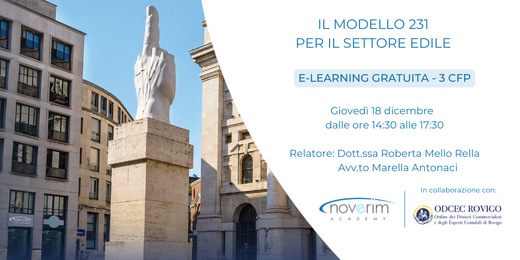 IL MODELLO 231 PER IL SETTORE EDILE 