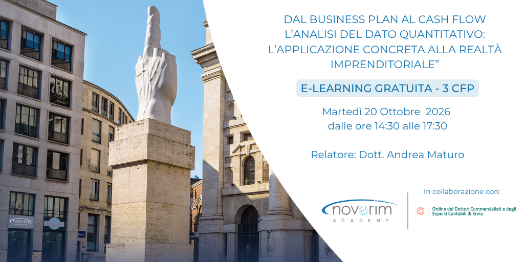 Dal Business Plan al Cash Flow. L’analisi del dato quantitativo: l’applicazione concreta alla realtà