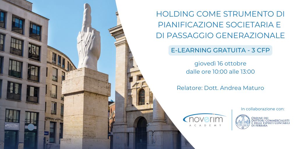  Holding come strumento di pianificazione societaria e di passaggio generazionale