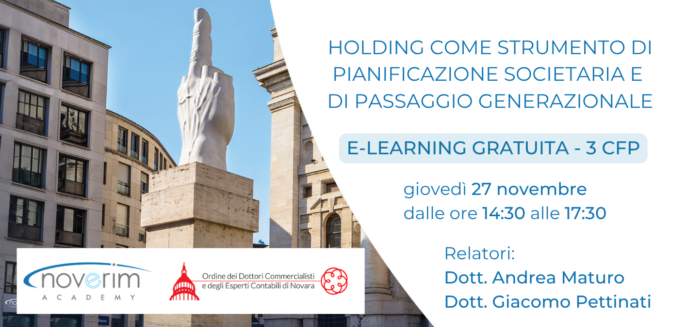 Holding come strumento di pianificazione societaria