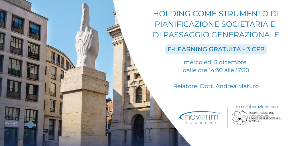 Holding come strumento di pianificazione societaria e di passaggio generazionale