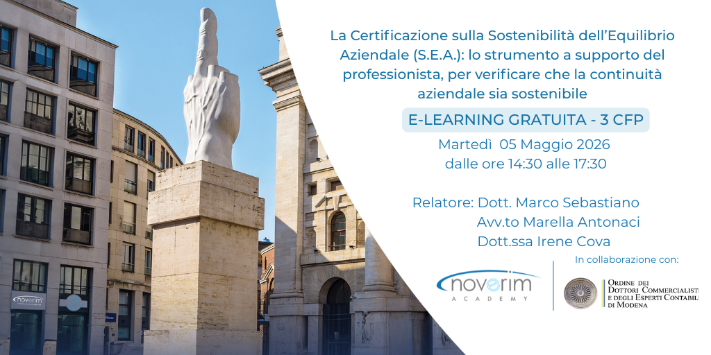 La Certificazione sulla Sostenibilità dell’Equilibrio Aziendale (S.E.A.): lo strumento a supporto de